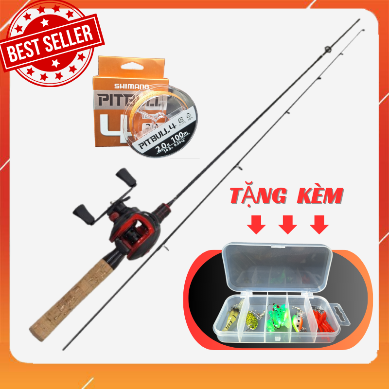 (TẶNG MỒI) Bộ cần câu lure UL MAGUCHI + máy ngang kim loại tay trái đầy đủ phụ kiện chuyên câu sông suối siêu cảm giác - HOÀI MY FISHING