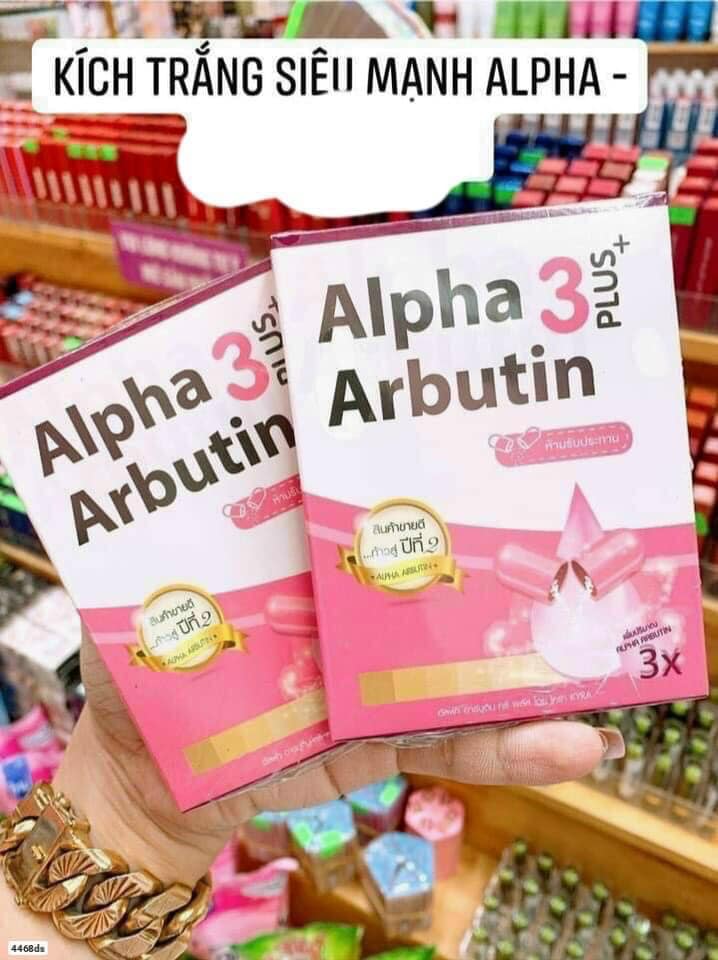 Hộp Vĩ Kích Dưỡng Trắng Da Alpha Arbutin Thái Lan
