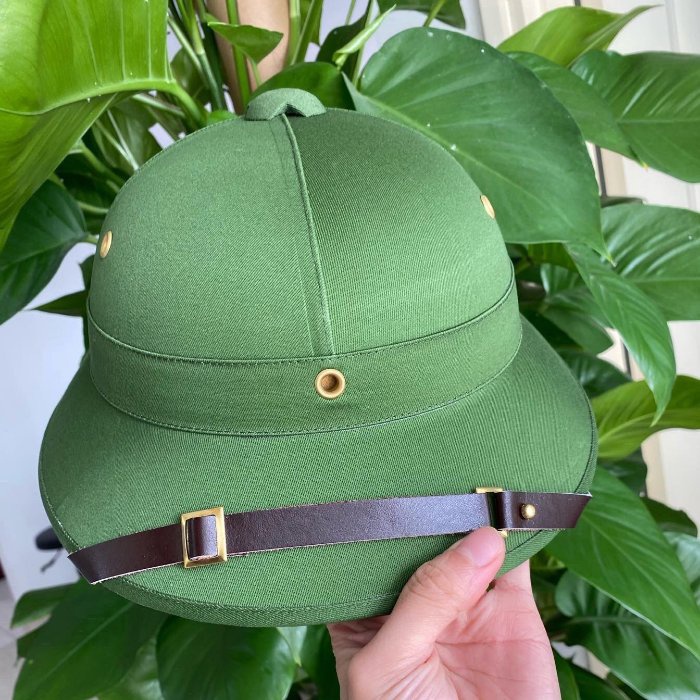 Mũ Cối Xanh Bộ Đội cốt phíp lòng vàng, xanh - Bảo hành 1 năm đổi trả