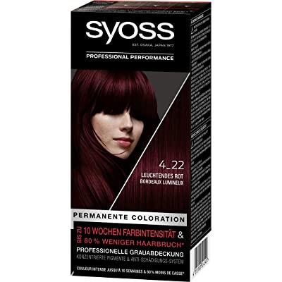 Syoss - Tẩy Tóc Syoss  - Thuốc Nhuộm Tóc Syoss 4-22 - Thuốc Nhuộm Tóc Nâu Đỏ - Hàng Chuẩn Nội Địa Đức [Có Bill Đức]