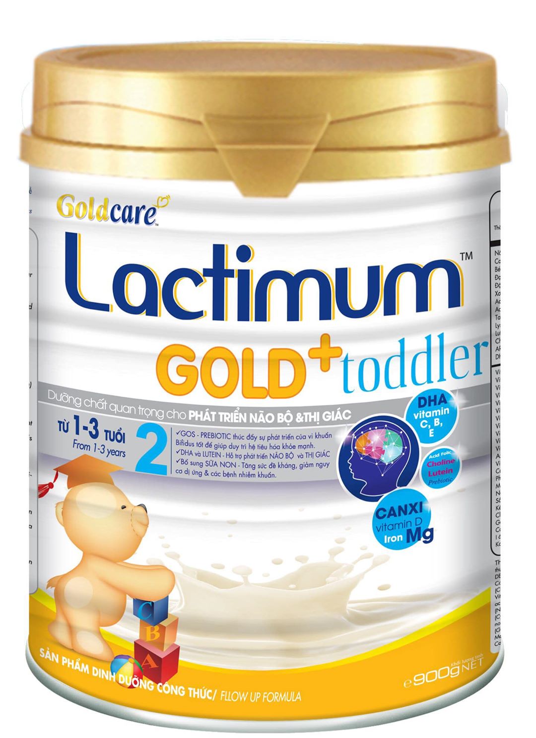 Goldcare Lactimum Gold + Newborn 2: 1 – 3 tuổi (900 gam)