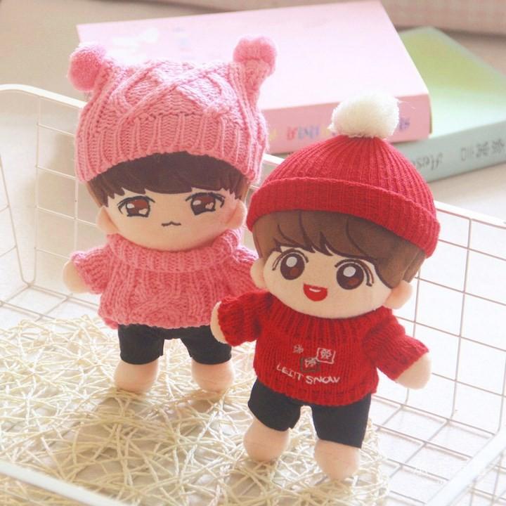 (Mẫu full 180k) Doll Bangtan Boys doll V doll JungKook búp bê Bangtan Boys phụ kiện dành cho doll nhóm nhạc idol, anime chibi army
