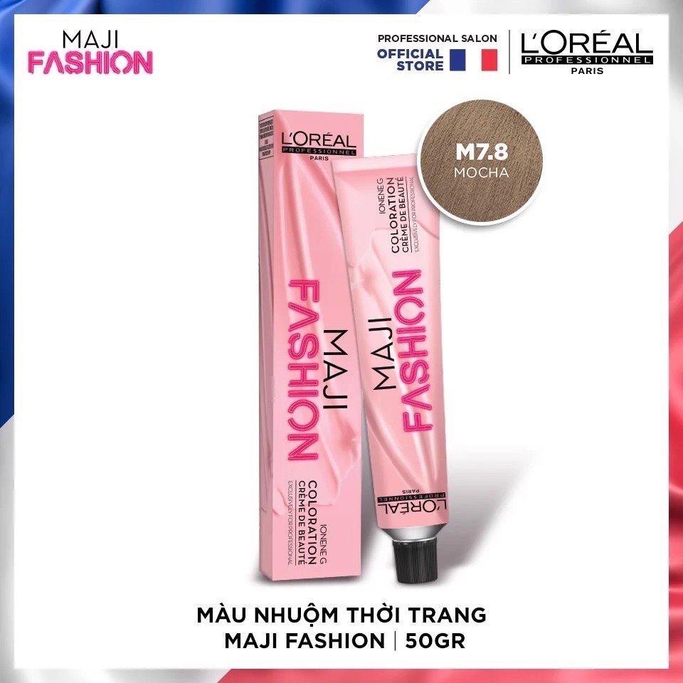 Màu nhuộm thời trang l'oreal majifashion m7.8 50ml + oxy 75ml