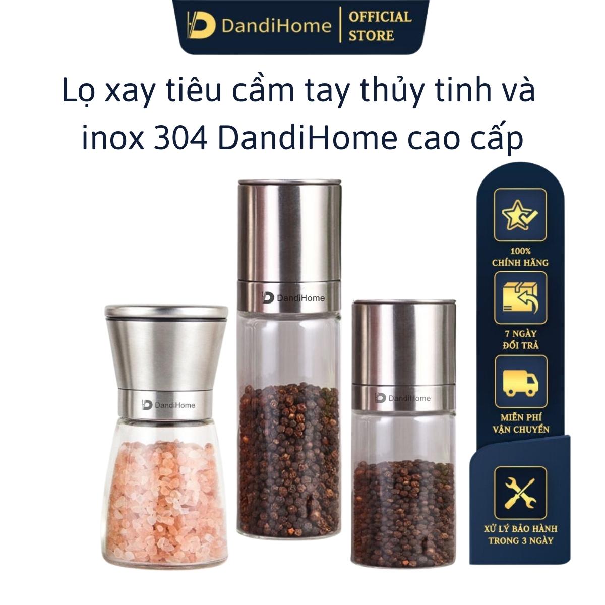 Lọ xay tiêu Inox 304 DandiHome cao cấp