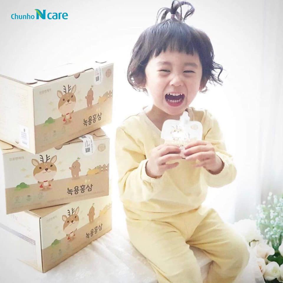 Hồng sâm trẻ em Chunho Ncare tốt cho hệ tiêu hóa và hệ miễn dịch