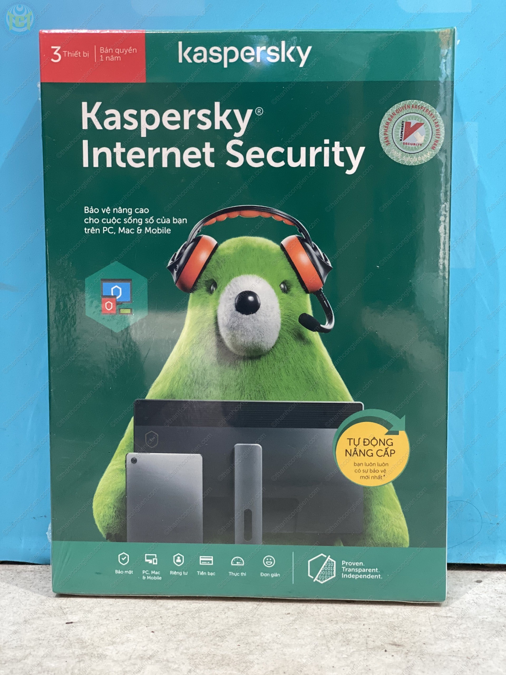 [HCM]Phần mềm Kaspersky Internet Security KIS3PC chính hãng 3 máy 1 năm