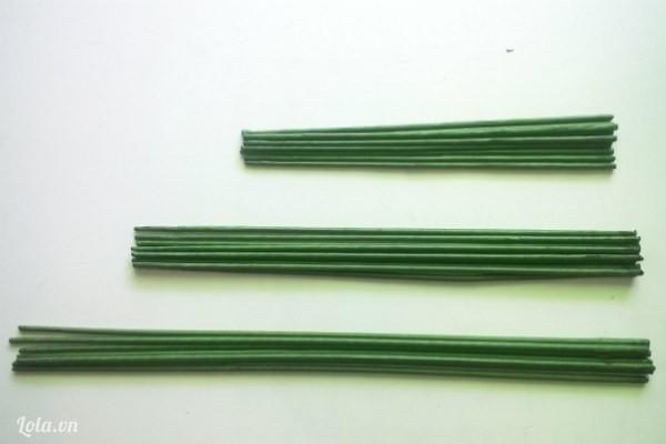 Set 5 chiếc Cây kẽm bọc nhựa uốn cành lan, que cắm cành lan hồ điệp que uốn cành lan 120cm