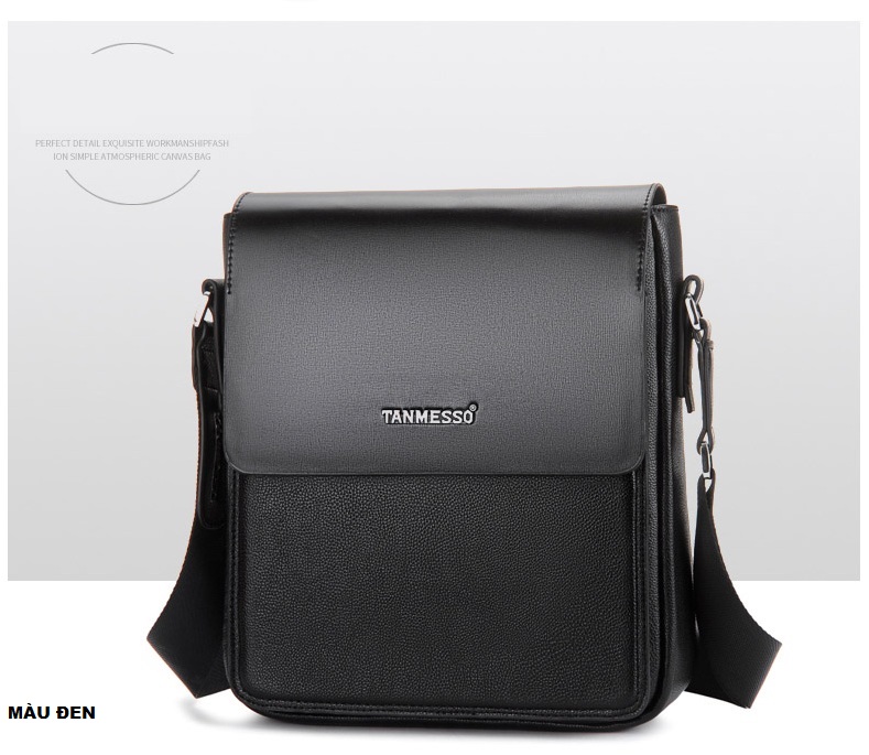 Túi đeo chéo - Túi xách tay nam TANMESSO - Thời trang Hàn Quốc (Màu cafe sẫm và màu đen)