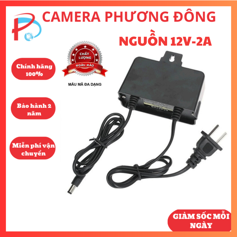 Nguồn Camera 12V-2A 💎LOẠI TỐT💎Nguồn Treo Tường 12VDC 2A