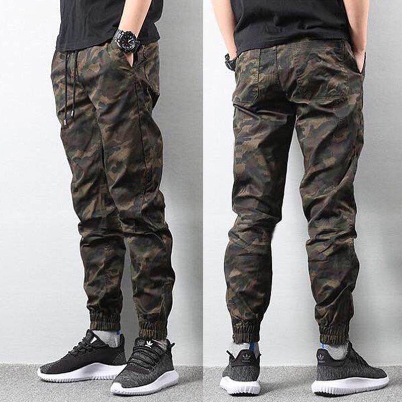 Quần jogger rằn ri nam - quần ống bo nam