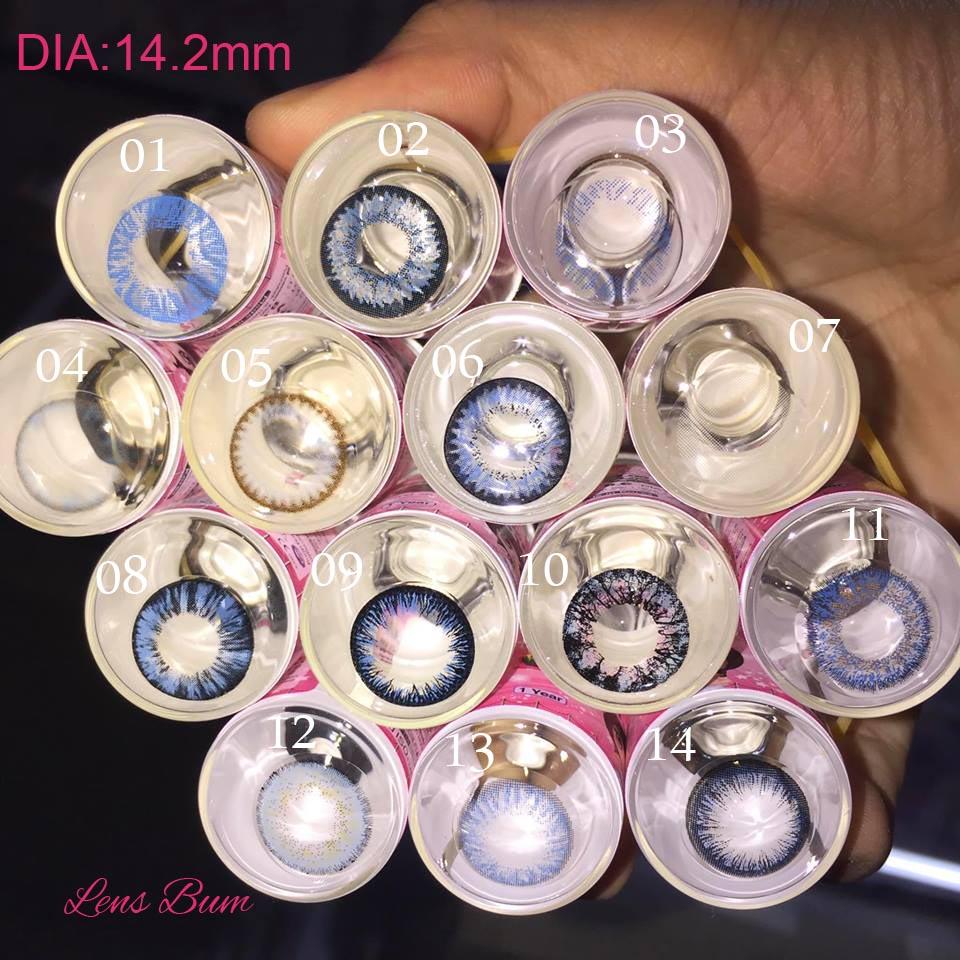 [HCM]Lens xanh blue áp tròng không độ Lens Hàn Vassen Sexyme