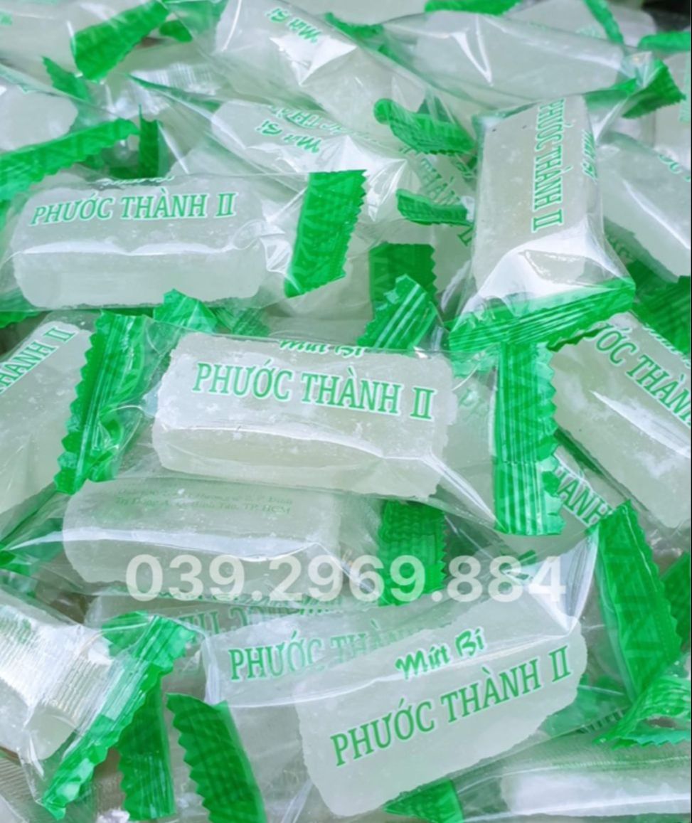 250g mứt bí đao ép bao bì Phước Thành - mứt tết- bánh kẹo đồ ăn vặt
