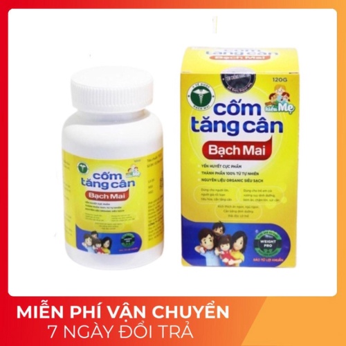 Cốm tăng cân Bạch Mai cho bé ăn ngon, ngủ ngon, tăng đề kháng