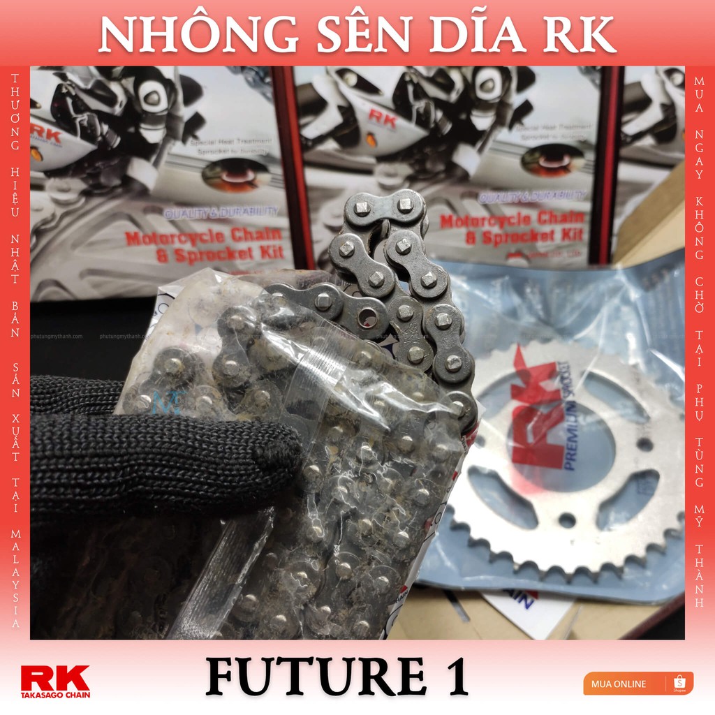 Nhông sên dĩa rk xe dreams & future 1 thương hiệu nhật bản