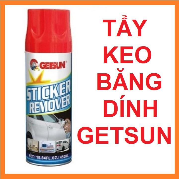 Xịt tẩy keo băng dính nhựa đường Getsun 450ml (Trắng) HOT SALE