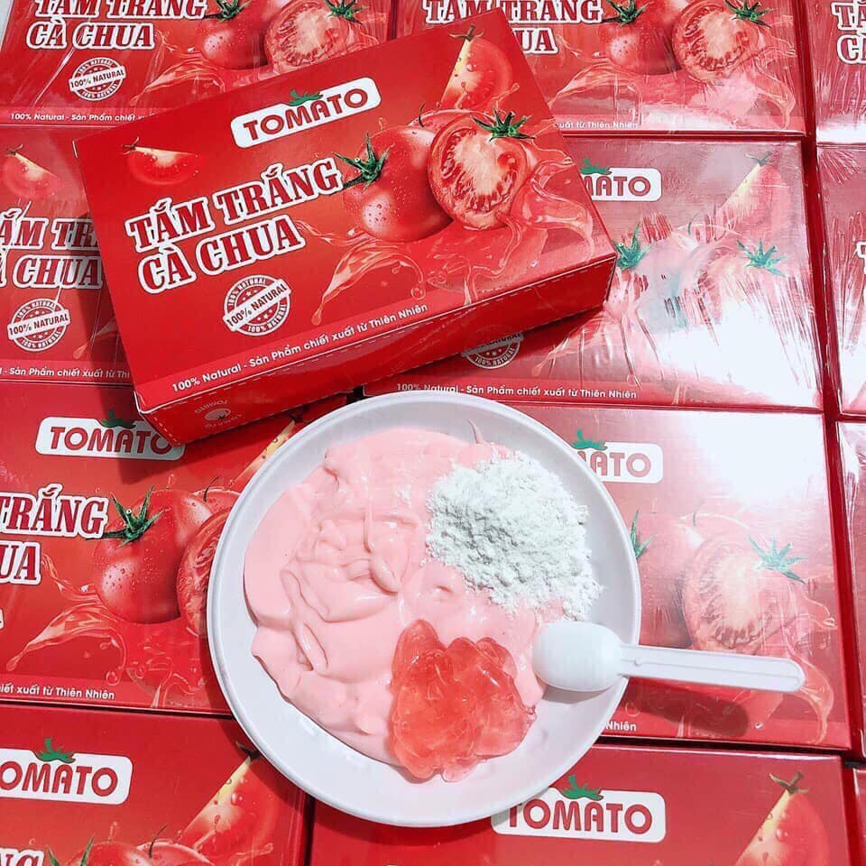 TẮM TRẮNG CÀ CHUA TOMATO