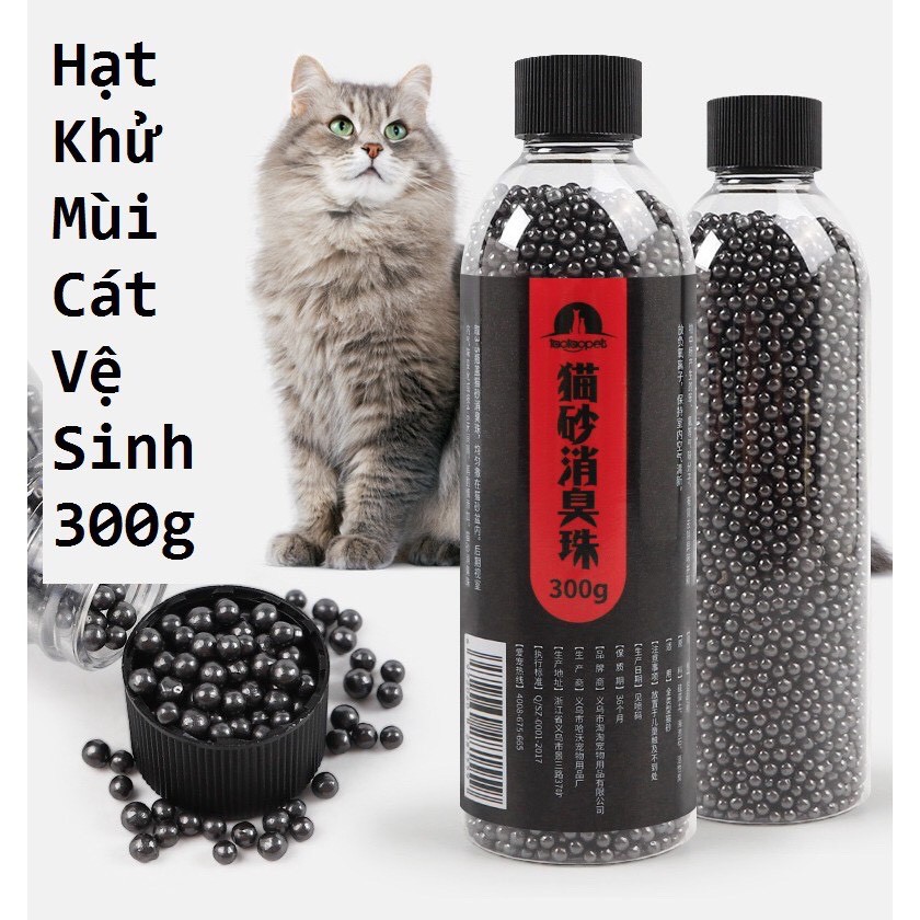 [Hoàn Tiền 10%] Hạt Khử Mùi Cát Vệ Sinh Chó Mèo Thú Cưng 300g- Phụ kiện thú cưng- ShopPetAz