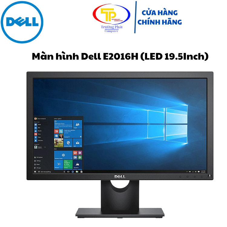 Màn hình máy tính Dell E2016H 19.5 inch Wide LED- Tặng kèm dây nguồn và dây cáp VGA. Bảo hành 6 thán