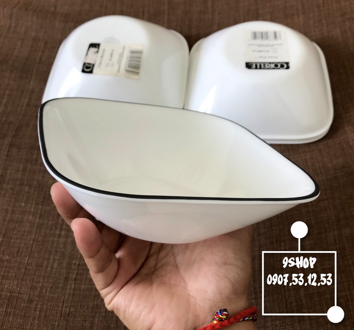 Corelle USA - Color Line  - Tô Vuông 650ml  2323 [6 Màu]