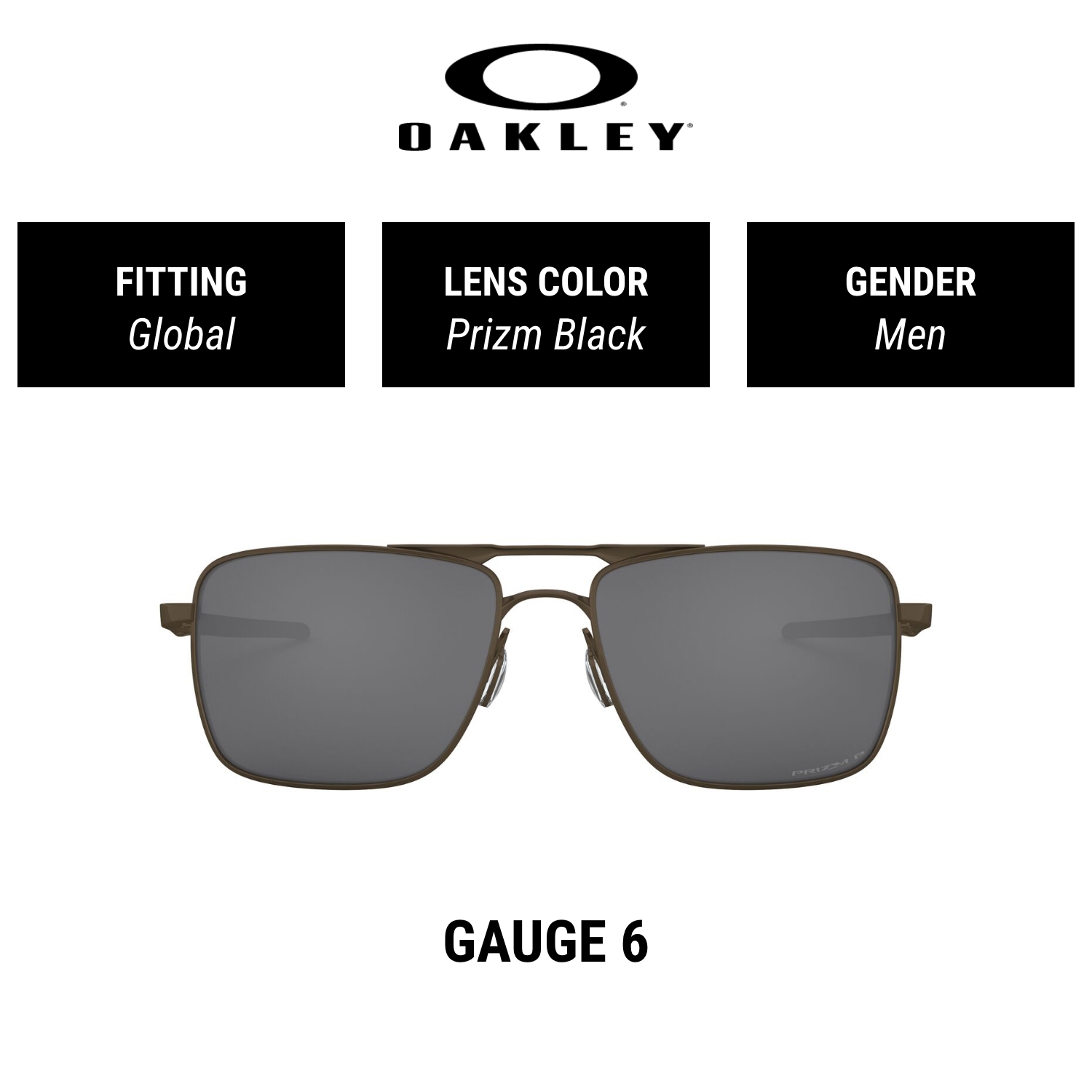 Mắt kính oakley gauge 6 - oo6038 603806