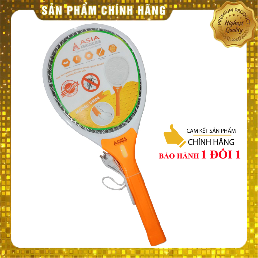 [BẢO HÀNH 1 ĐỔI 1] Vợt muối cao cấp Asia Vm04 - Thiet bi tuoi tien ich - Cam kết chính hãng Bảo hành 12 tháng