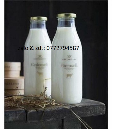 Chai thủy tinh đựng sữa, mật ong 1000ml