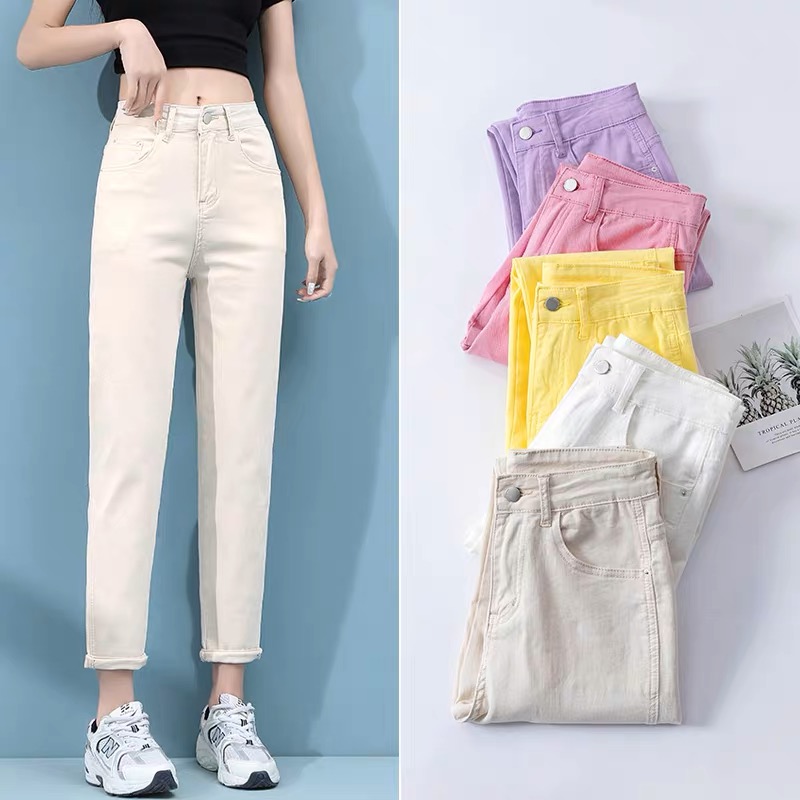 QUẦN JEAN NỮ QUẦN BAGGY NỮ GIÁ RẺ ĐPBXM/1 QUẦN BAGGY HỒNG QUẦN BAGGY XÁM QUẦN BAGGY TRẮNG QUẦN BAGGY TÍM DONG PHUONG