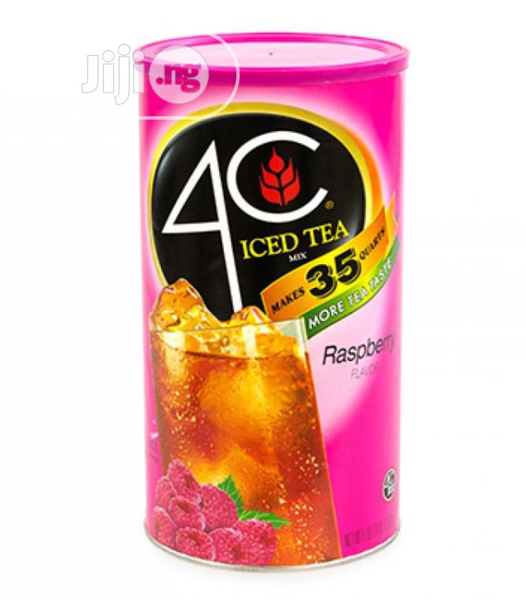 Bột pha nước trái cây 4c iced tea raspberry vị mâm xôi - 2.34kg của mỹ