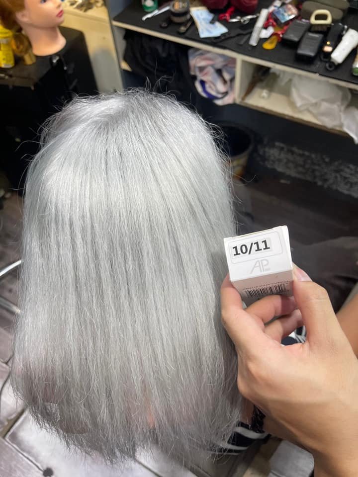 Màu nhuộm tóc ap, tplus _10/11 khói tuyết silver gray