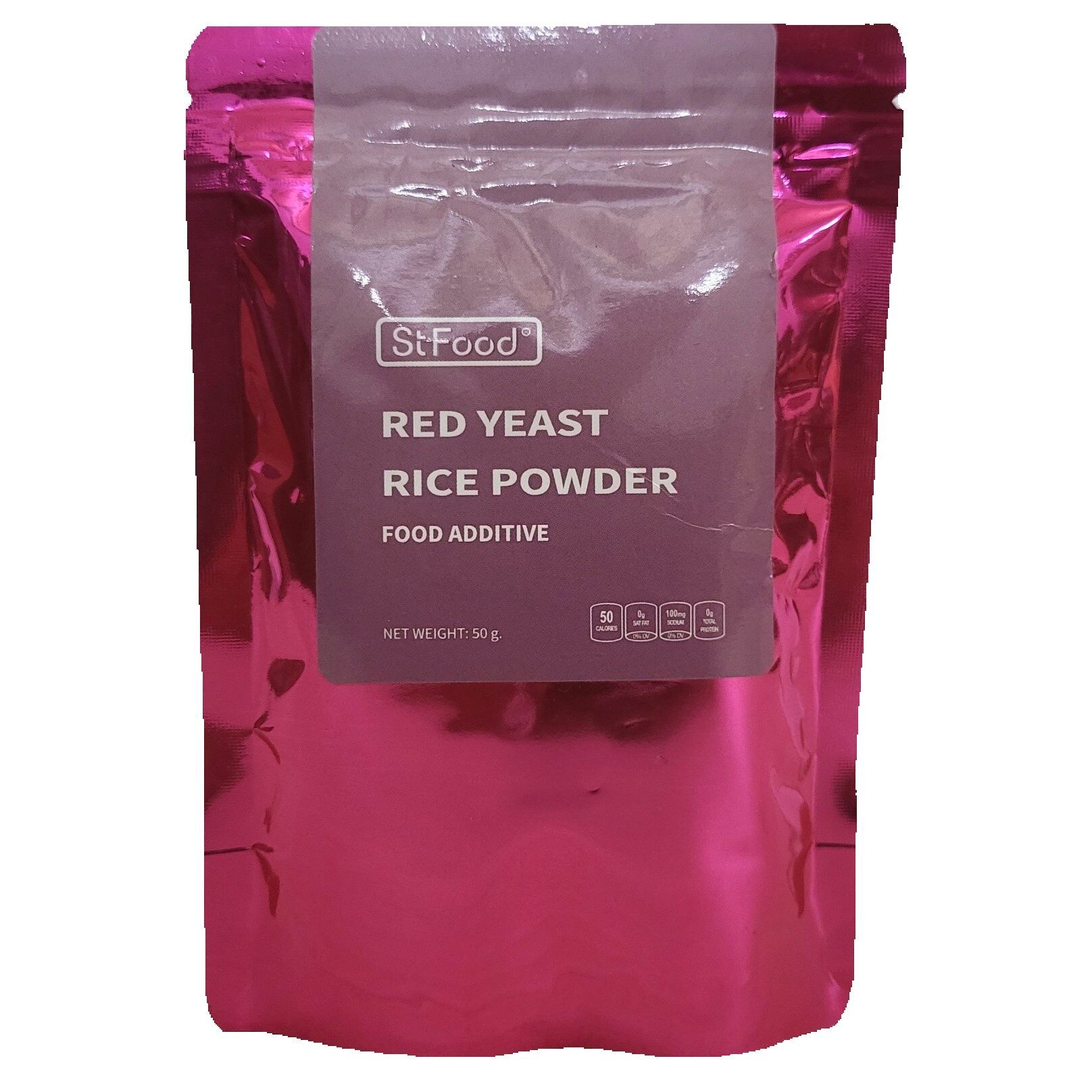 STFOOD (gói ĐỎ 50g) BỘT GẠO MEN ĐỎ (bột hồng cúc) Red Yeast Rice Powder