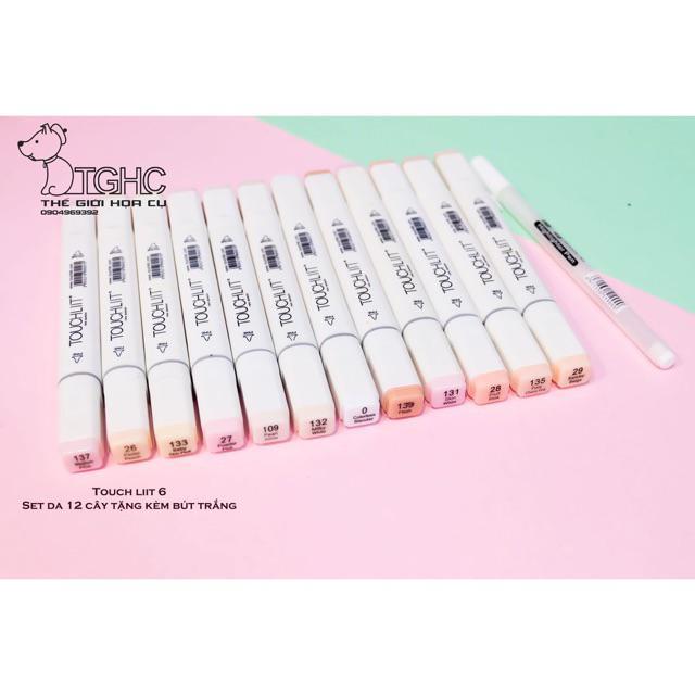 Set 12 Cây Vẽ Màu Da  Touchliit 6
