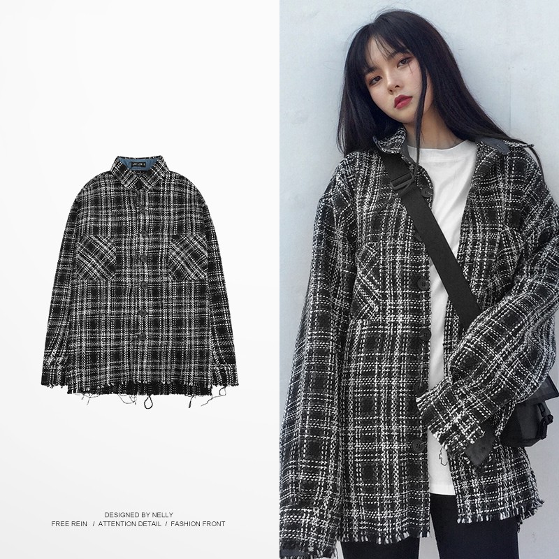 Áo sơ mi nữ áo sơ mi nam áo sơ mi unisex dài tay kẻ sọc có túi thời trang zenko wsm 008