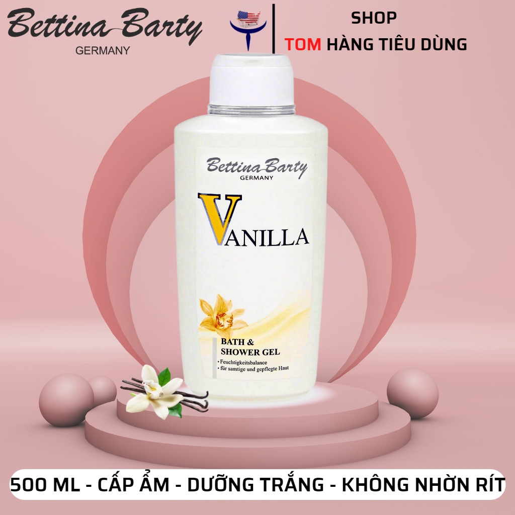 Sữa Tắm Vanilla Bettina Barty 500ml hương vani Đức