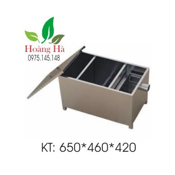 Bể tách mỡ chất liệu inox loại 100 lít - bẫy mỡ