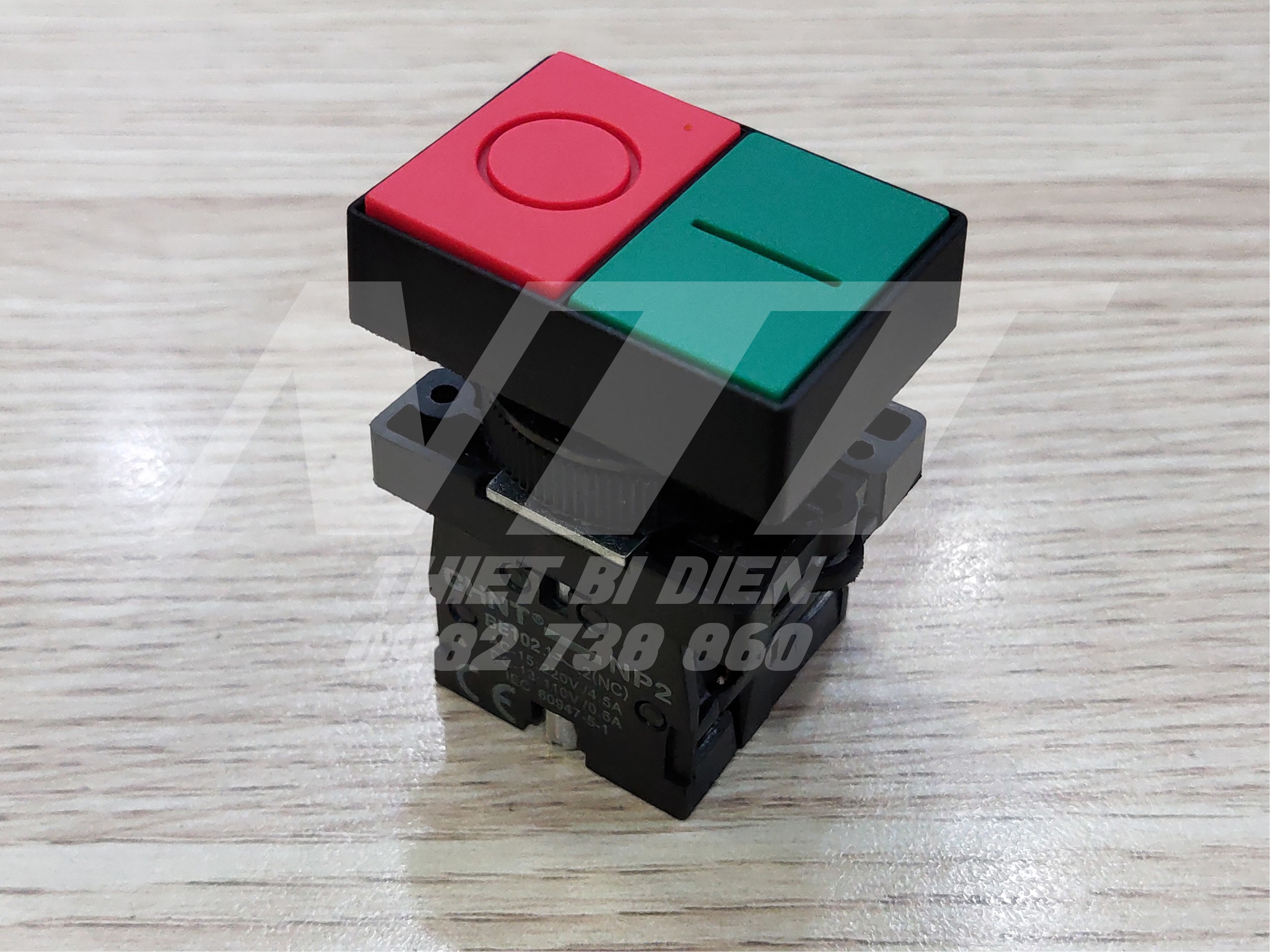 Nút nhấn kép on/off phi 22 np2-el8325 chint