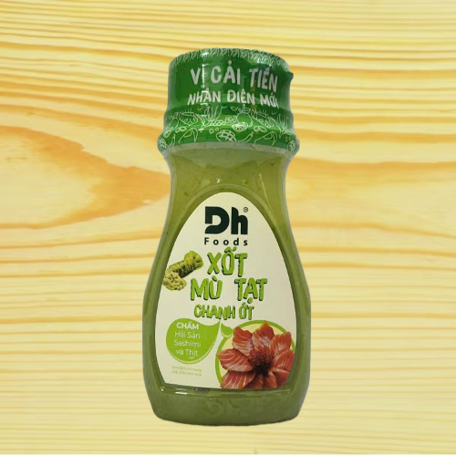 [chai 120g] XỐT MÙ TẠT CHANH ỚT CHẤM HẢI SẢN DH FOODS Mustard Lime Green Chili Sauce