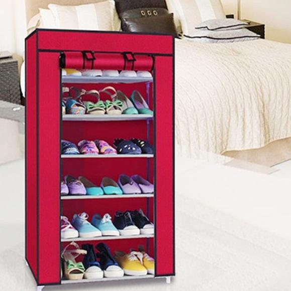 Tủ giày - Tủ Giày dép - Tủ Vải Đựng Giày Dép 7 Tầng 6 Ngăn-Tủ Vải Đựng Giày Dép 6 Ngăn-Kệ Để Giày Dép 7 Tầng 6 Ngăn Bọc Vải Cao Cấp Siêu Tiện Dụng
