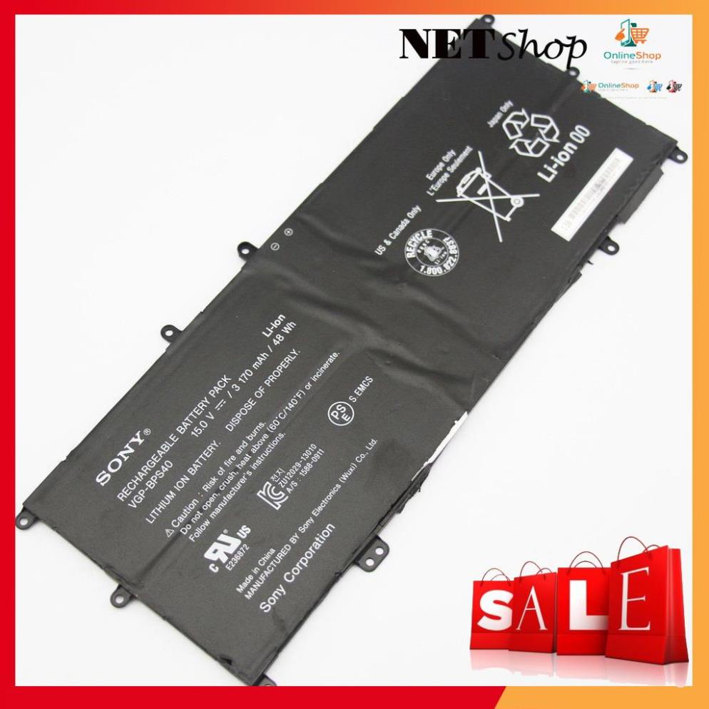 Pin laptop sony vaio bps40 dùng cho svf14n svf15n fit 14n 15n, vgp-bps40 vgp-bpl40 loại tốt