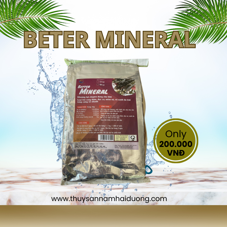 khoáng tạt cho Tôm trị cong thân