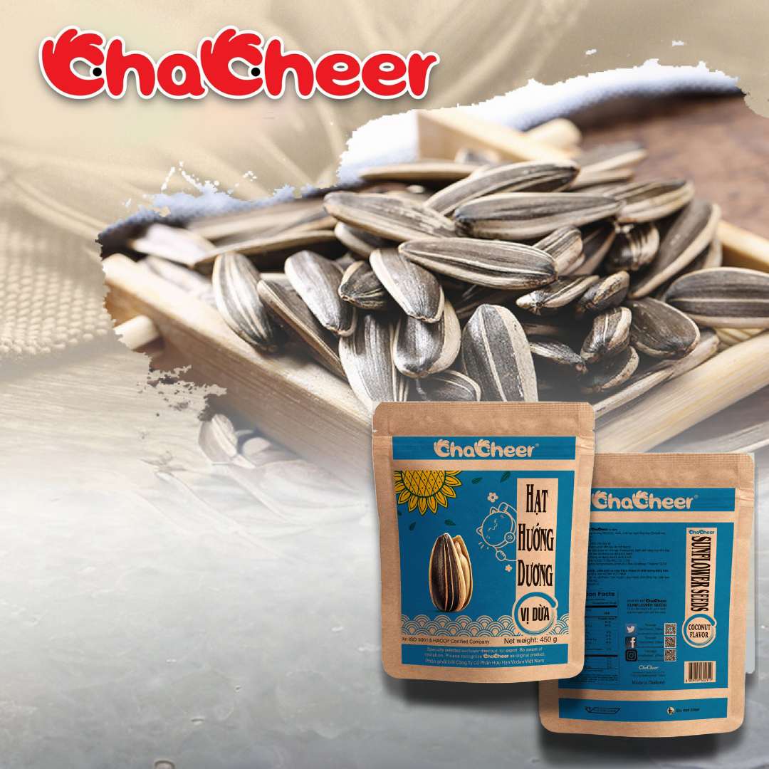 Hạt Hướng Dương CHACHEER Vị Dừa 450g