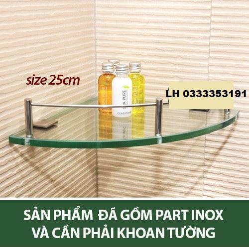 Kệ góc kính nhà tắm cao cấp