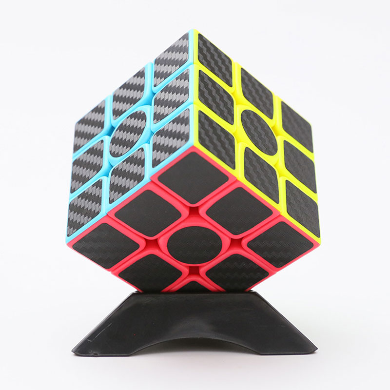 Rubik Carbon MoYu MeiLong 3x3 tặng kèm chân đế Rubik Moyu