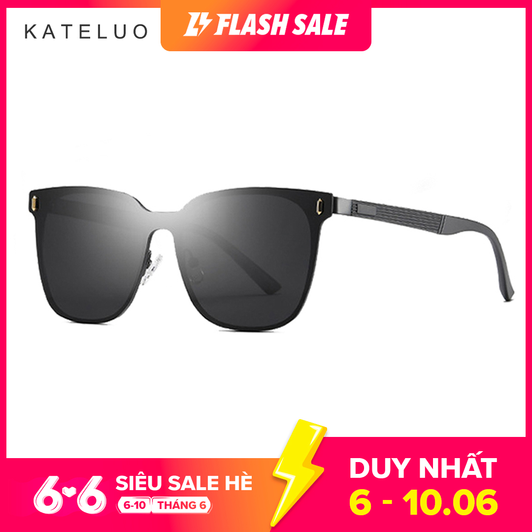 Kính Râm Oversize Thương Hiệu KATELUO Cổ Điển Cho Nam Ống Kính Phân Cực Kính Râm Nam UV400 Dành Cho Nam Phụ Kiện Kính Mắt 8033