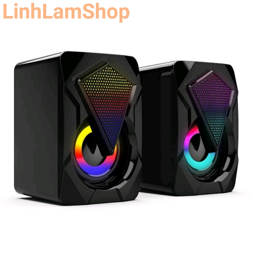 Bộ Loa Máy Tính Mini Dáng Game Thủ X2 Để Bàn Cao Cấp Âm Thanh Siêu Trầm Hỗ Trợ USB 2.0 Bộ 2 Loa