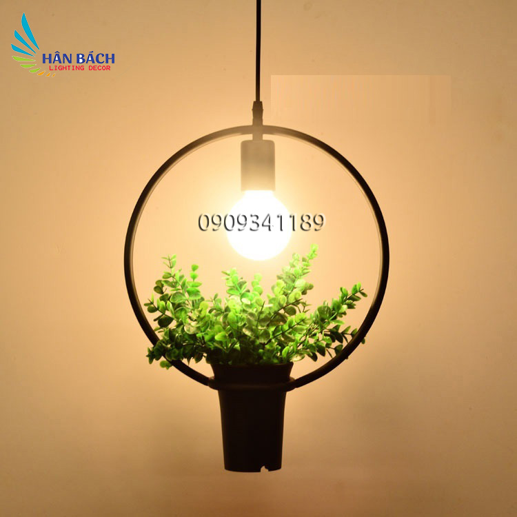 Đèn trang trí hình học không gian giỏ cây HB828