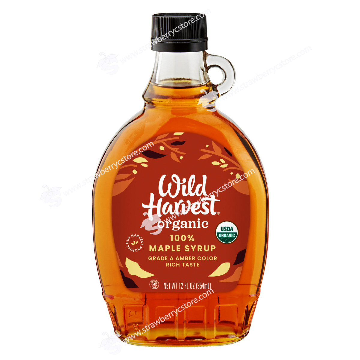 Siro lá phong hữu cơ wild harvest organic 100% pure maple syrup, chai 354 ml