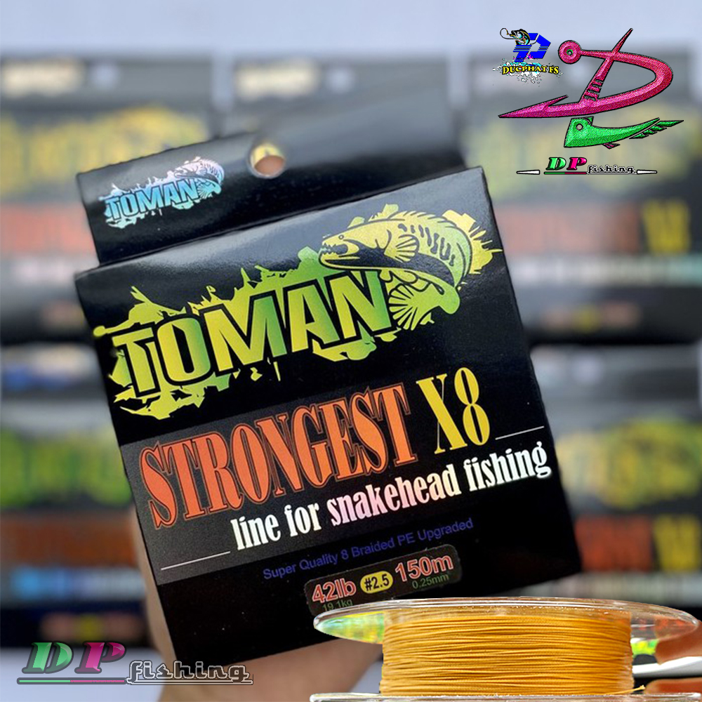 Dây pe, dù câu lure toman strongert x8