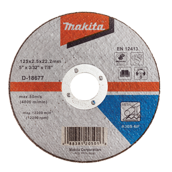 Chính hãng - đá cắt sắt 125mm makita d-18677
