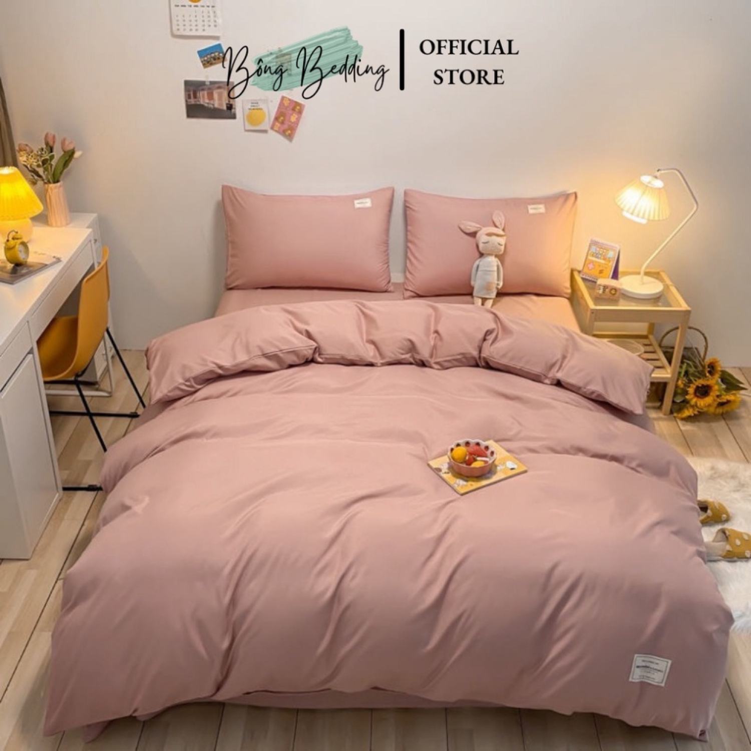 Bộ chăn ga gối cotton tici đủ mẫu mới ƞhất bo chun miễn phí