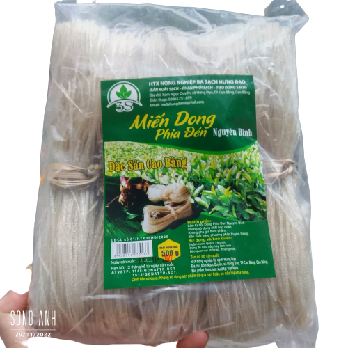 Túi 500g miến dong Phia Đén- đặc sản nổi tiếng của Cao Bằng, dai ngon từng sợi